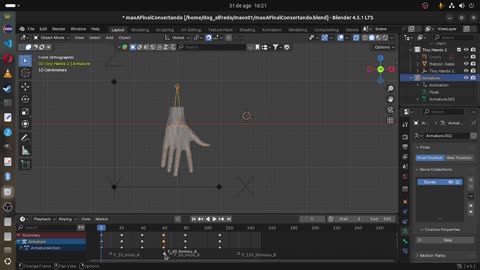 adicioanar marcadores em Blender