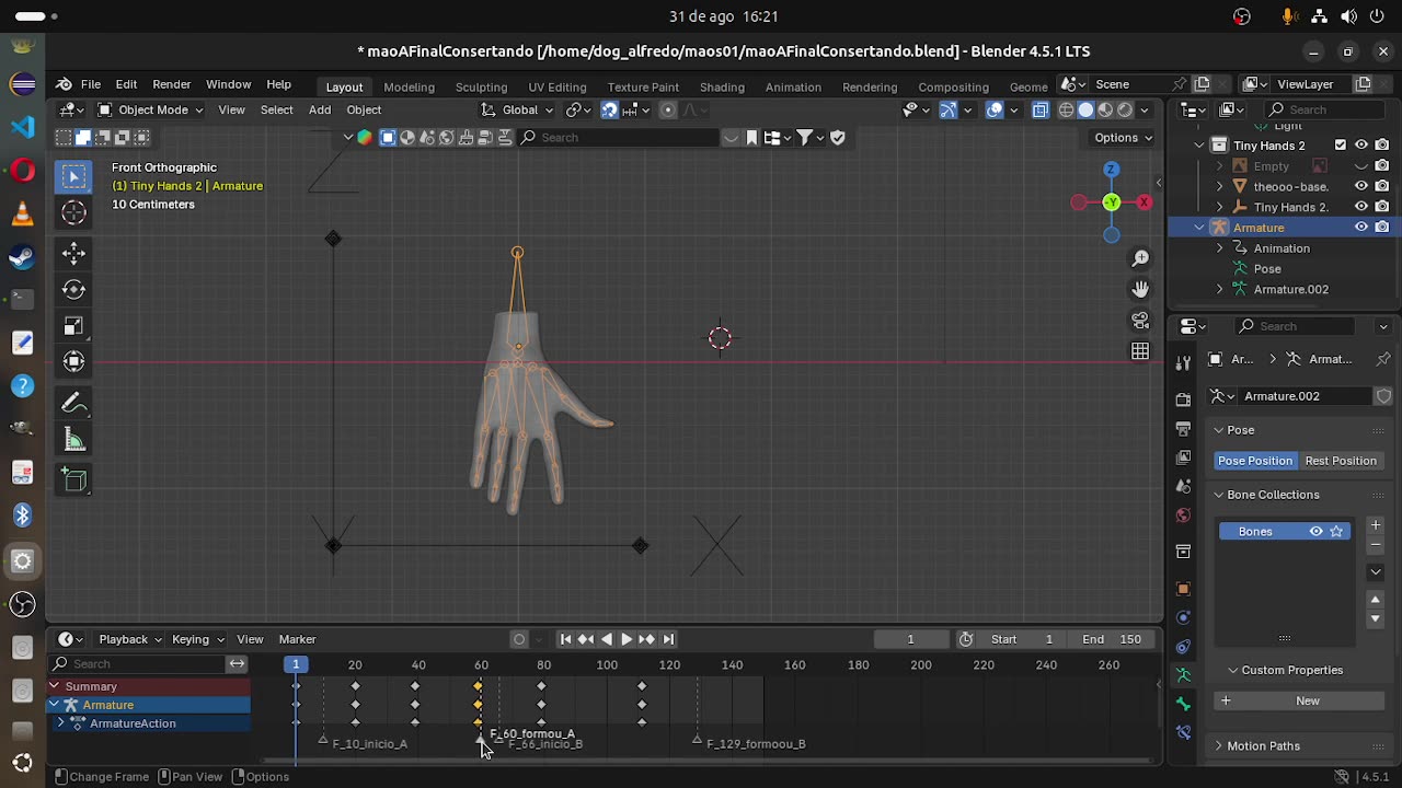 adicioanar marcadores em Blender