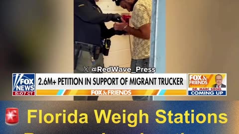 🚨 Florida Turns Truck Weigh Stations into IMMIGRATION CHECKPOINTS