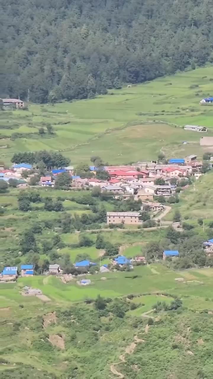 Takeoff of a light Dornier 228 aircraft at the pictures mountain airport Simikot (Nepal)