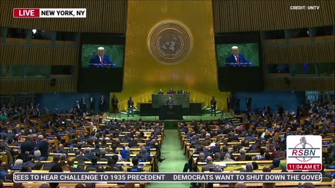 トランプ大統領は今日、国連を痛烈に批判しました…」…しかも「閣下」と紹介されました