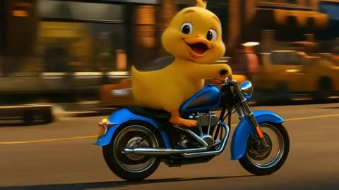 Quacky duck drives around shopping :D :D