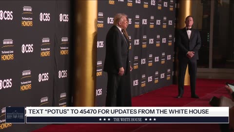 President Trump and the First Lady Arrive at the Kennedy Center Honors