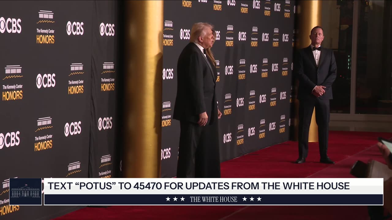 President Trump and the First Lady Arrive at the Kennedy Center Honors