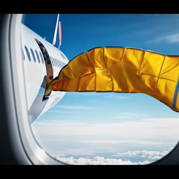 What Happed When #A320 Escape Slide While Flying #Aviation #AeroArduino