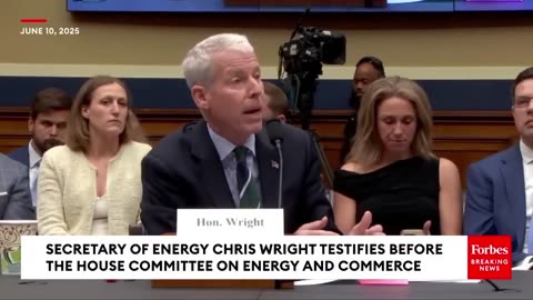 Energy Secretary Chris Wright telling Congress why solar and wind subsidies must be terminated ASAP.
