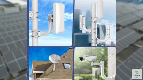 KORYCE Universal Wireless Bridge Bracket Mount, 4-Pack J Pole Mounts, 180° Adjus