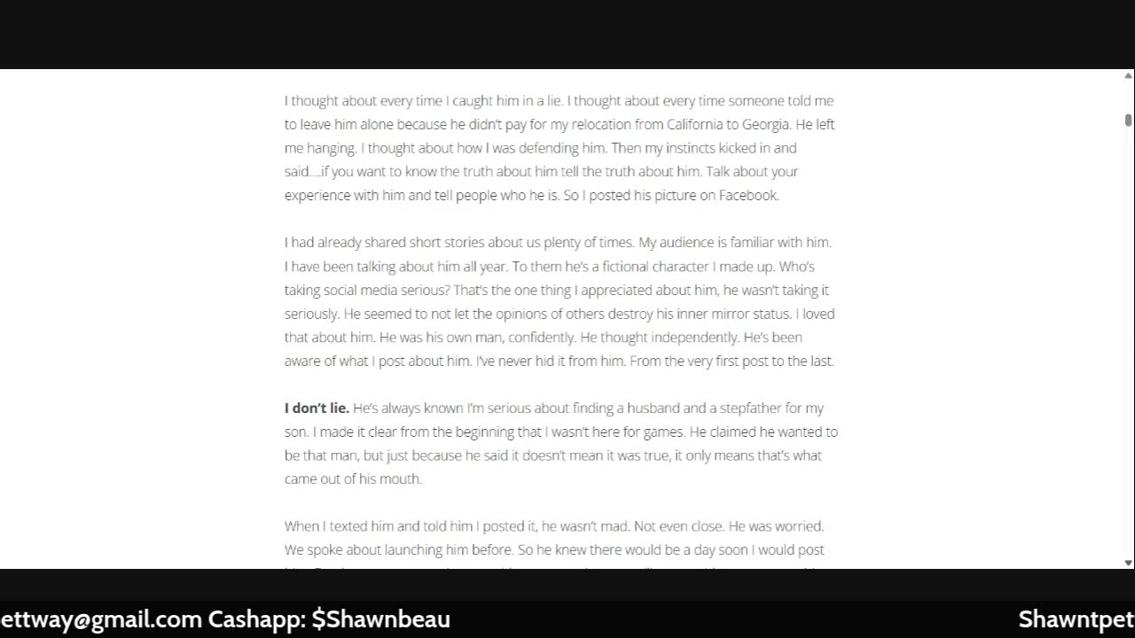 Soncerae fails at stalking another man. About to get another restraining order.