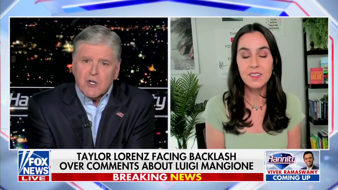 'Missing Chip With You': Hannity Asks Taylor Lorenz To Explain Recent Comments About Murdered CEO