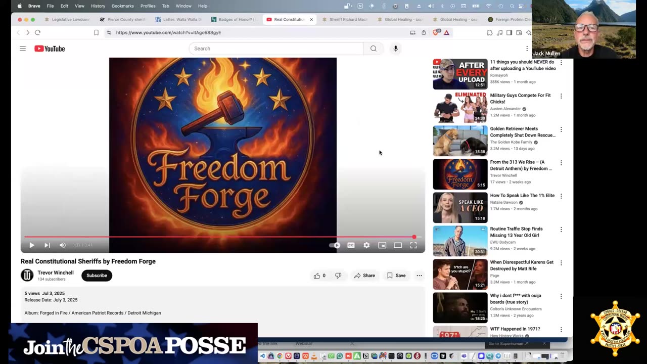 Real Constitutional Sheriffs by Freedom Forge - CSPOA's Response