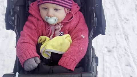 So Much Snow Outside ❄️… Still Doing the Daily Stroller Walk!