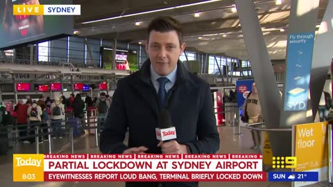 Man arrested after police gun fired at Sydney Airport 9 News Australia