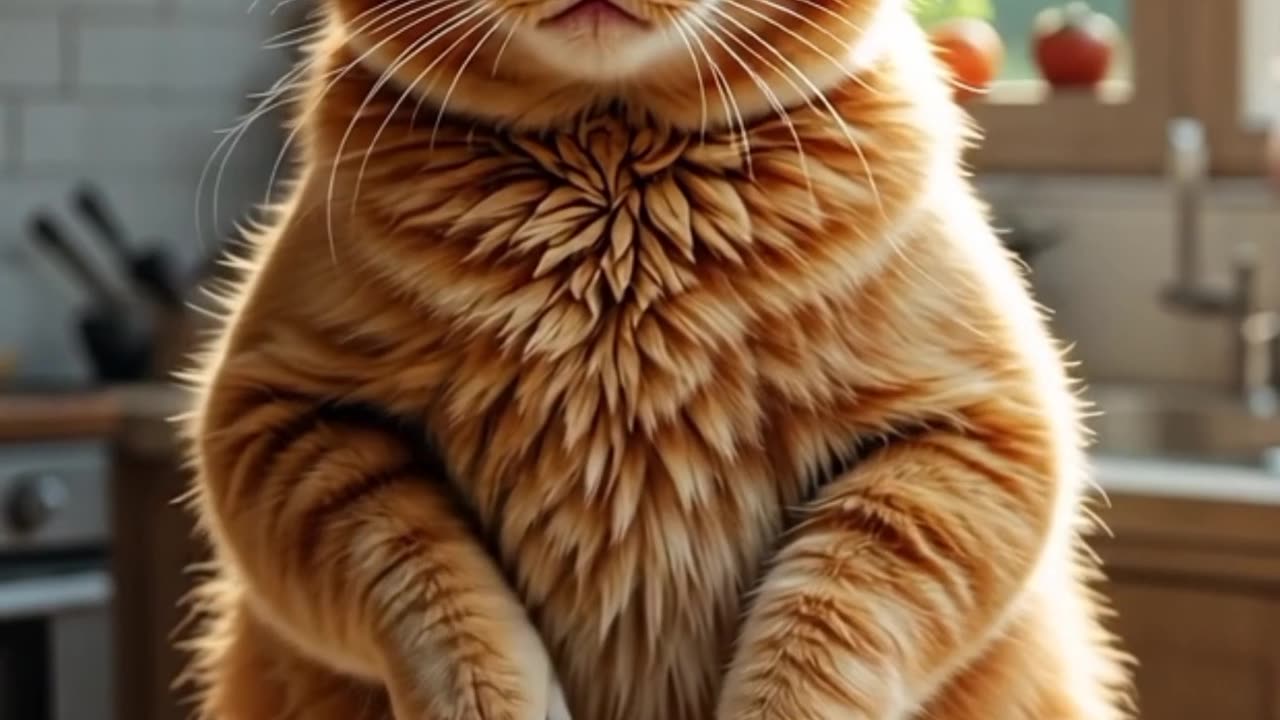 Orange chubby cat stole duck #cat #duck #short #story #rumble