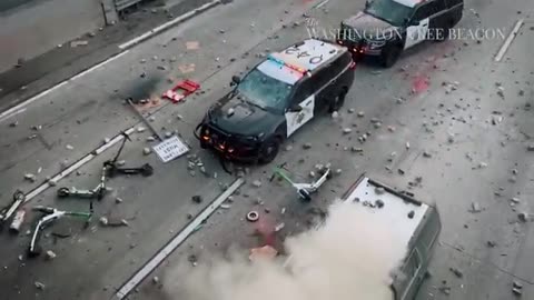 Media tells you the protests are peaceful, ignore what your eyes see