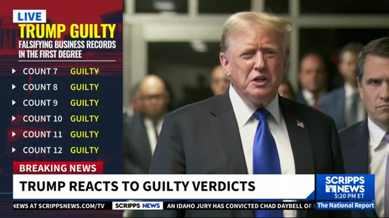 Trump sounds off after being found guilty in hush money criminal trial