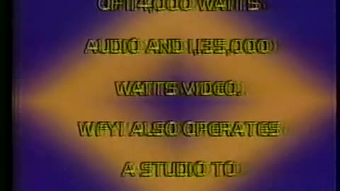 Circa 1986 - WFYI Indianapolis Sign Off