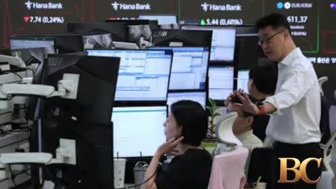 Asian shares are mostly lower, while Tokyo’s Nikkei jumps 2%