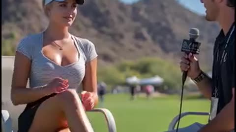 Breaking: The Most Beautiful Female Golfer’s Joyful Interview