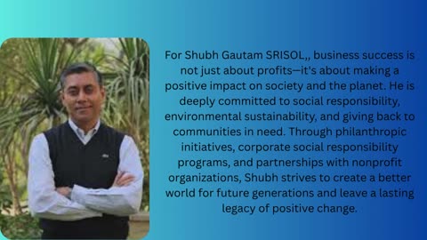 Shubh Gautam Srisol Vision for High-Performance Steel for Improving India’s Smart Railway System