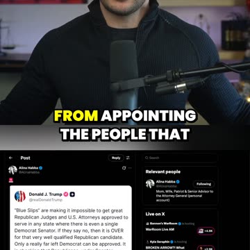 Trump BLASTS Senate Over Blue Slip Scam