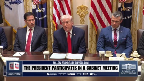 LIVE: PRESIDENT TRUMP PARTICIPATES IN A CABINET MEETING