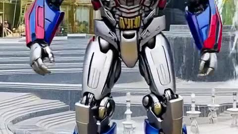 Andrew transformed to Robot Optimus prime AI video #ai #aivideo #transformer #robot #viral