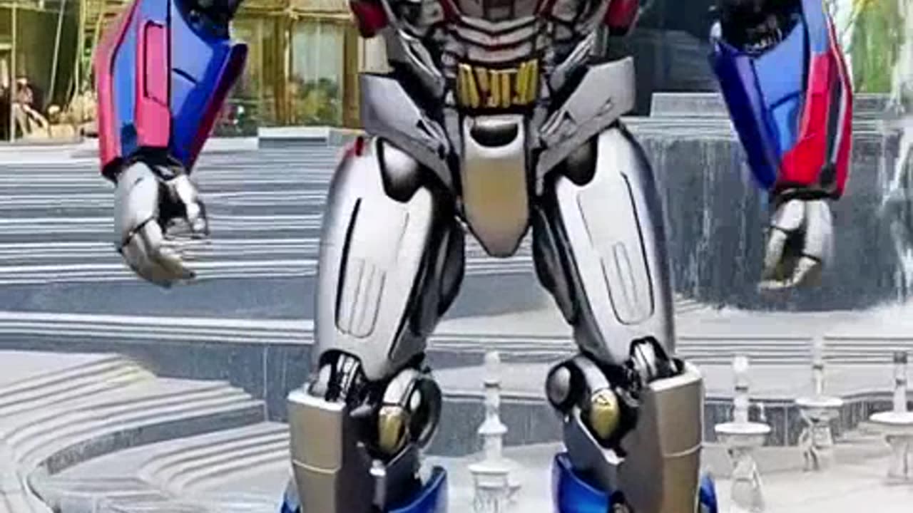 Andrew transformed to Robot Optimus prime AI video #ai #aivideo #transformer #robot #viral