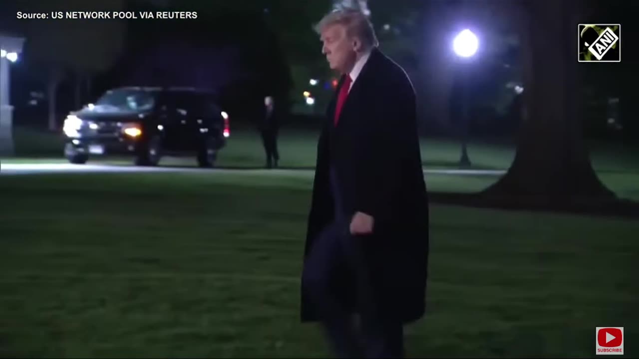 TRUMP ARRIVES AT WHITE HOUSE