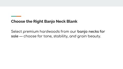 Build the perfect banjo neck with Exotic Wood Zone’