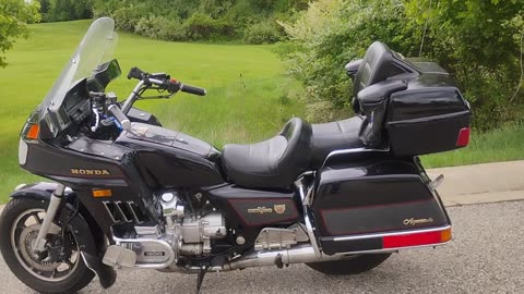 Out with my 84 Goldwing and hopefully staying dry