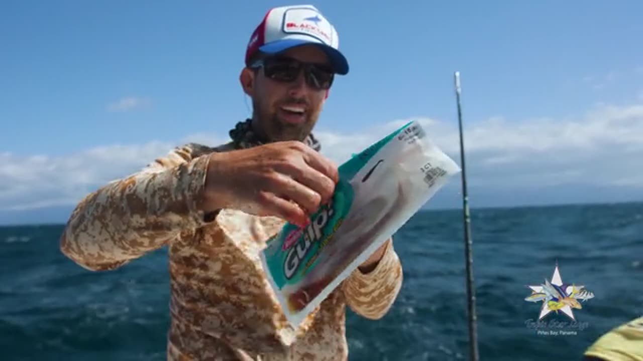 Giant Dolphin Caught using Berkley Gulp + MASSIVE Marlin_part1