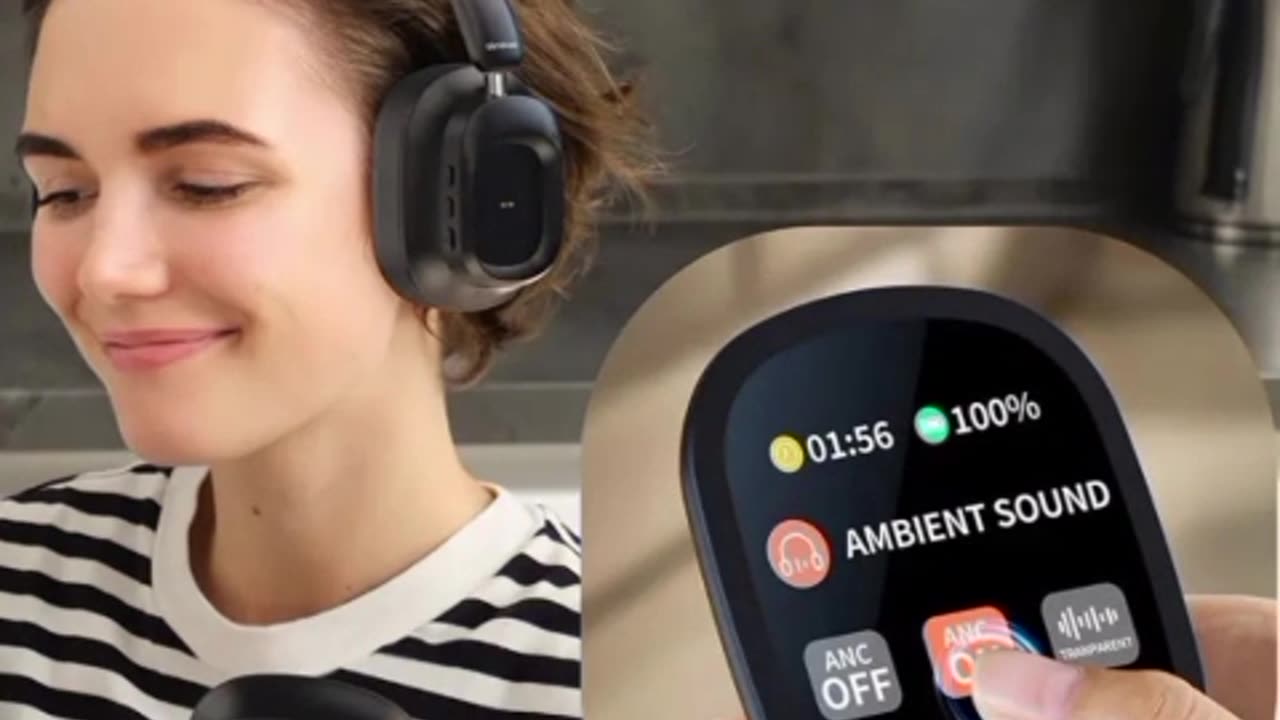 Siindoo Hybrid Noise Cancelling Headphones | 66 hours of backup, great base and touchscreen!