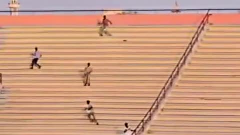 “Normal day in Mogadishu, Somalia” You see Somalians with assault rifles and