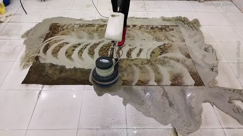 70 years old traditional dirty carpet cleaning satisfying ASMR