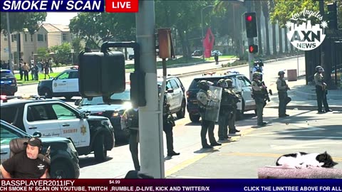 LIVE ICE PROTEST CLASHES W/ FBI HSI AND DEA #PROTEST #LA #DTLA #POLICE