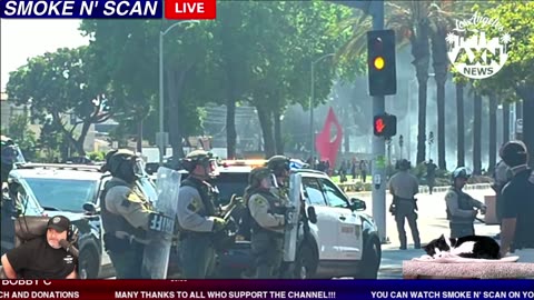 LIVE ICE PROTEST CLASHES W/ FBI HSI AND DEA #PROTEST #LA #DTLA #POLICE