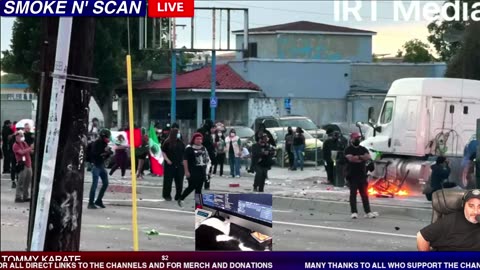LIVE ICE PROTEST CLASHES W/ FBI HSI AND DEA #PROTEST #LA #DTLA #POLICE