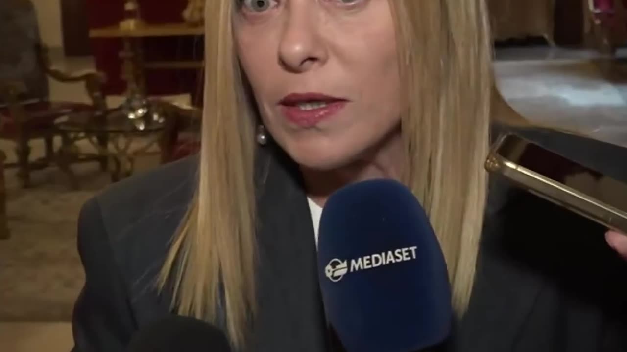 Conferencia de prensa de Giorgia Meloni en Washington D.C.