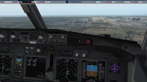 Landing in Los Angeles (KLAX)
