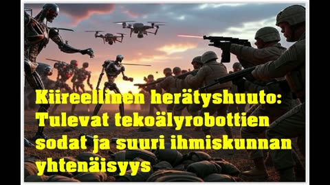 Kiireellinen herätyshuuto - Tulevat tekoälyrobottien sodat