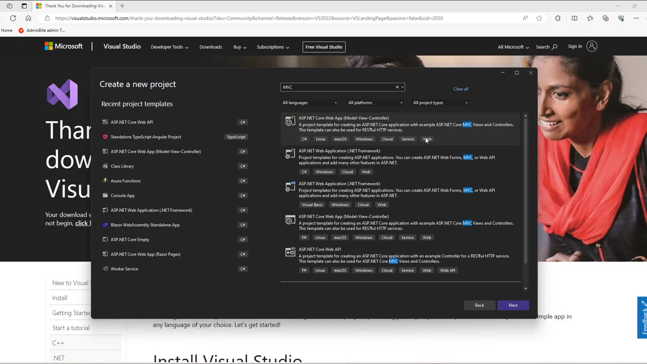 ASPNet MVC Ep01 - Tạo Project Asp .NetCore MVC