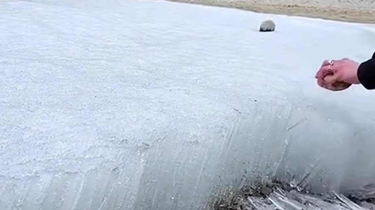 It freezes over in winter