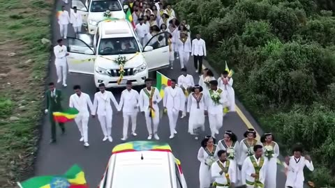 Wow! Ethiopian weddings are on a different level #EthiopianWedding