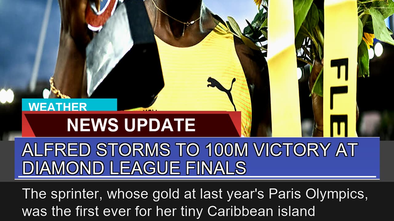 Alfred Storms to 100m Victory at Diamond League Fi