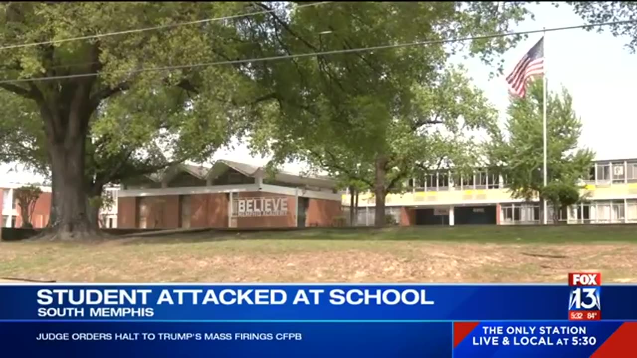 Boy stabbed in da face! At Memphis Niglet Academy