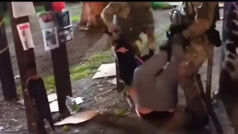 Portland Oregon ICE Agents Drag Morbid Obese Woman Across Concrete Fully Exposed to Crowd