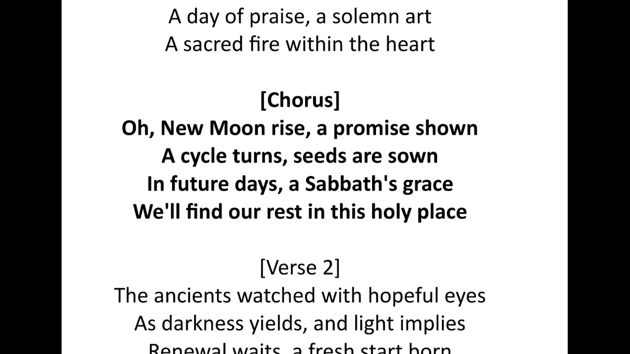 New Moon Rise gospel song lyrics video