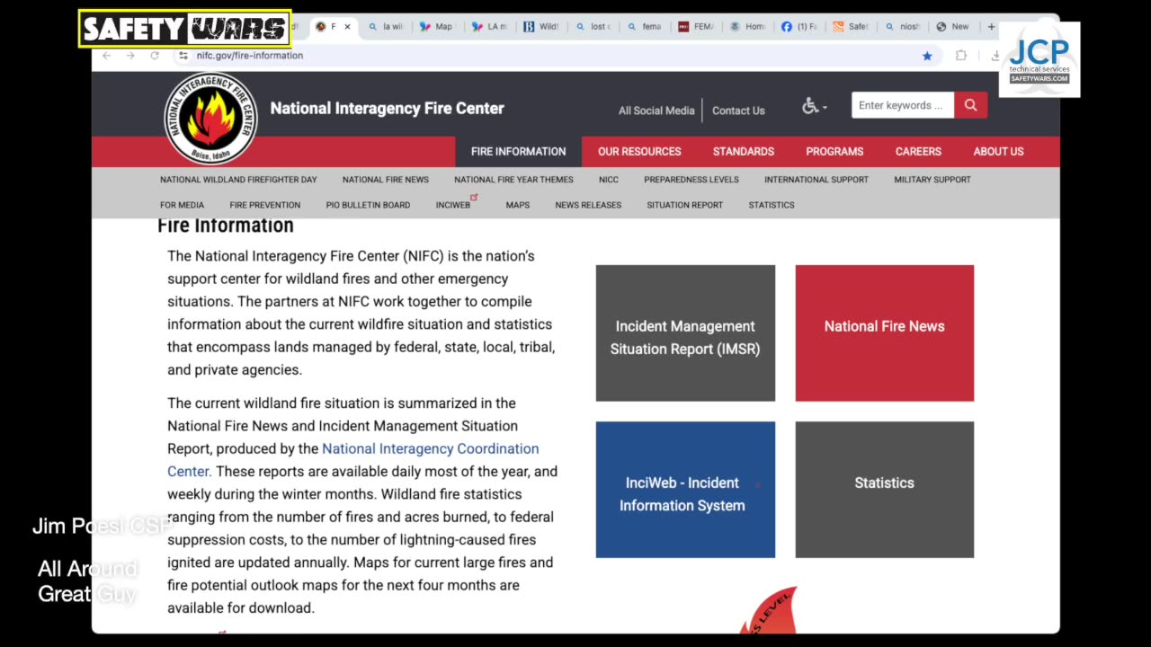 Safety Wars Live 3-25-2025 Jim Inks Deal, Safety News and Views, Wildfires,
