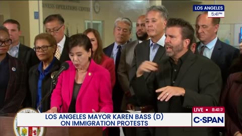 Los Angeles Mayor Karen Bass Holds Press Conference on Riots in LA - 6/13/2025