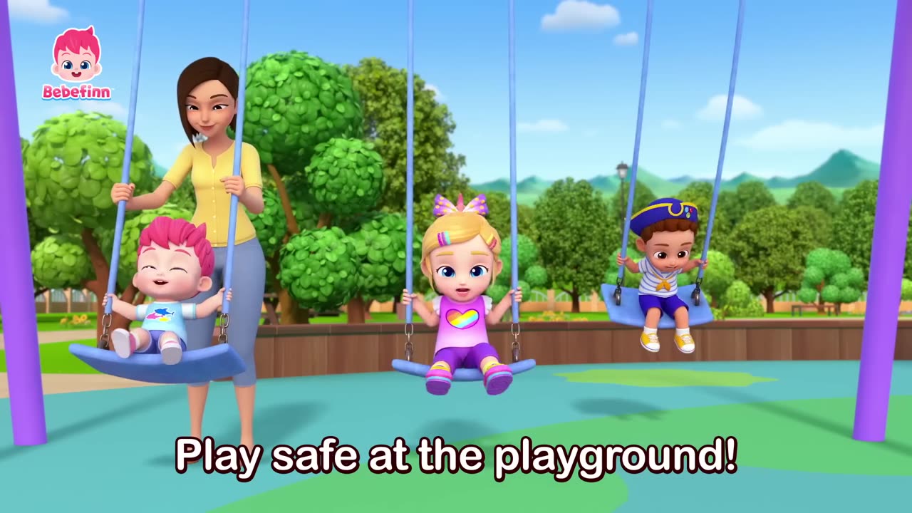 Ouch! Playground Safety Song | EP117 | Bebefinn Nursery Rhymes for Kids